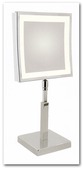 Stellspiegel zur Verwendung als Kosmetikspiegel mit Beleuchtung by Bavaria Bäder-Technik GdbR